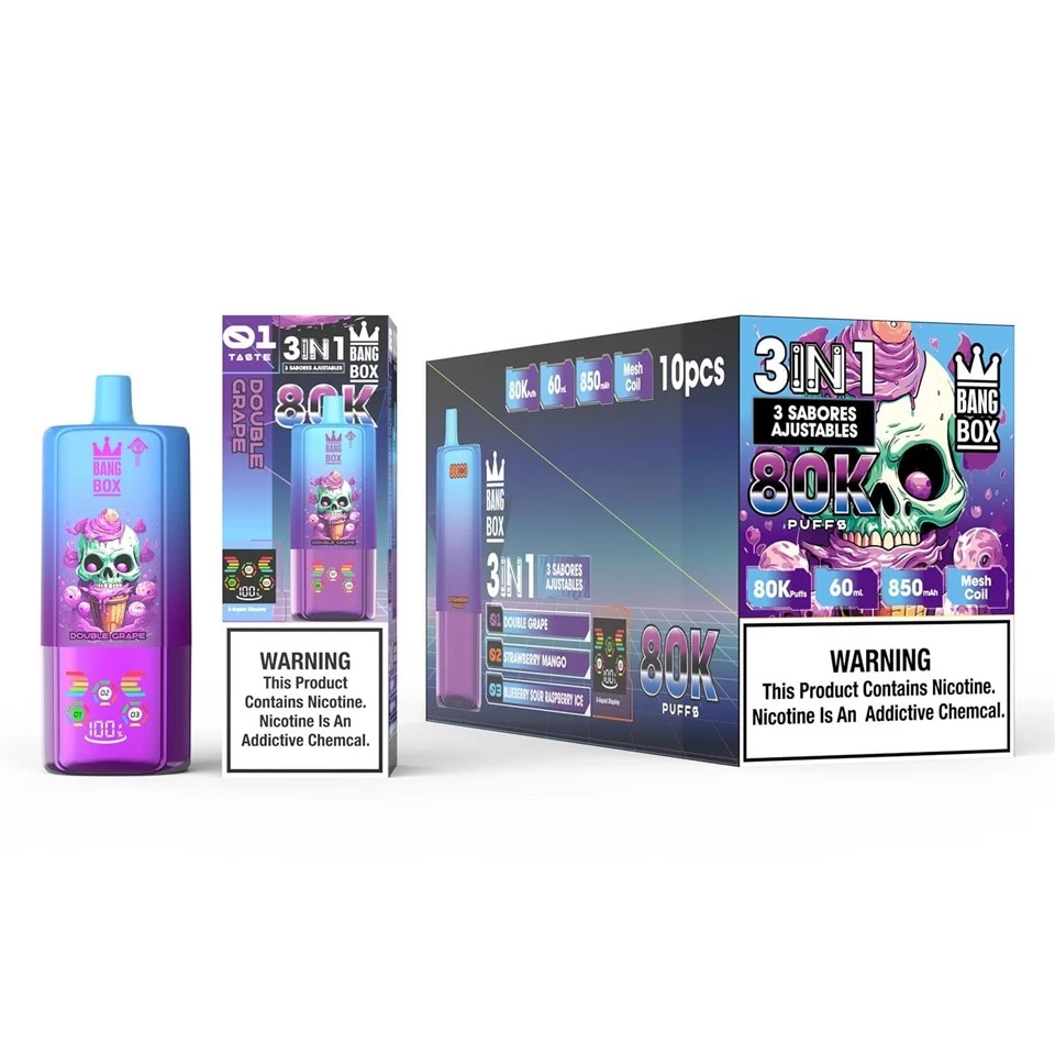 BANG BOX 80k Puffs 3 in1 Adjustable Flavor E-cigarette factory